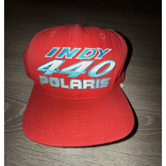 Vintage Rare Polaris Indy 440 racing SnapBack hat Made In USA - Picture 1 of 5